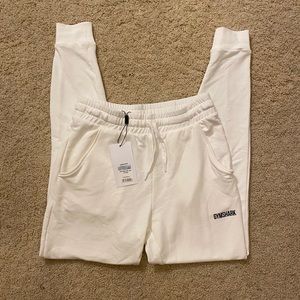 gymshark white pippa joggers
